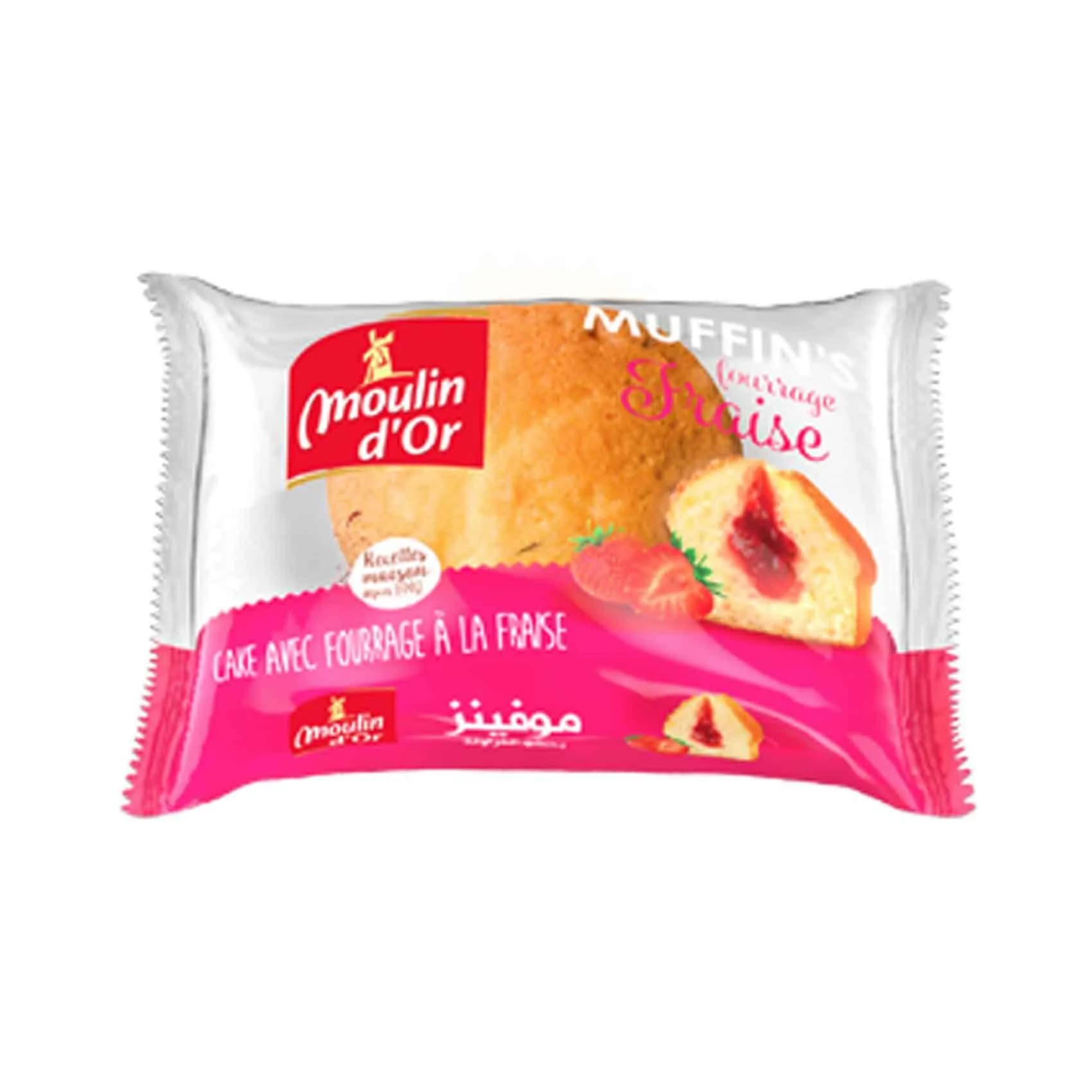 Moulin Dor Muffins Strawberry 55G