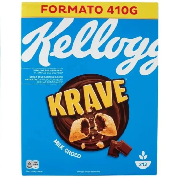 Kelloggs Krave Milk Chocolate Cereal 410G