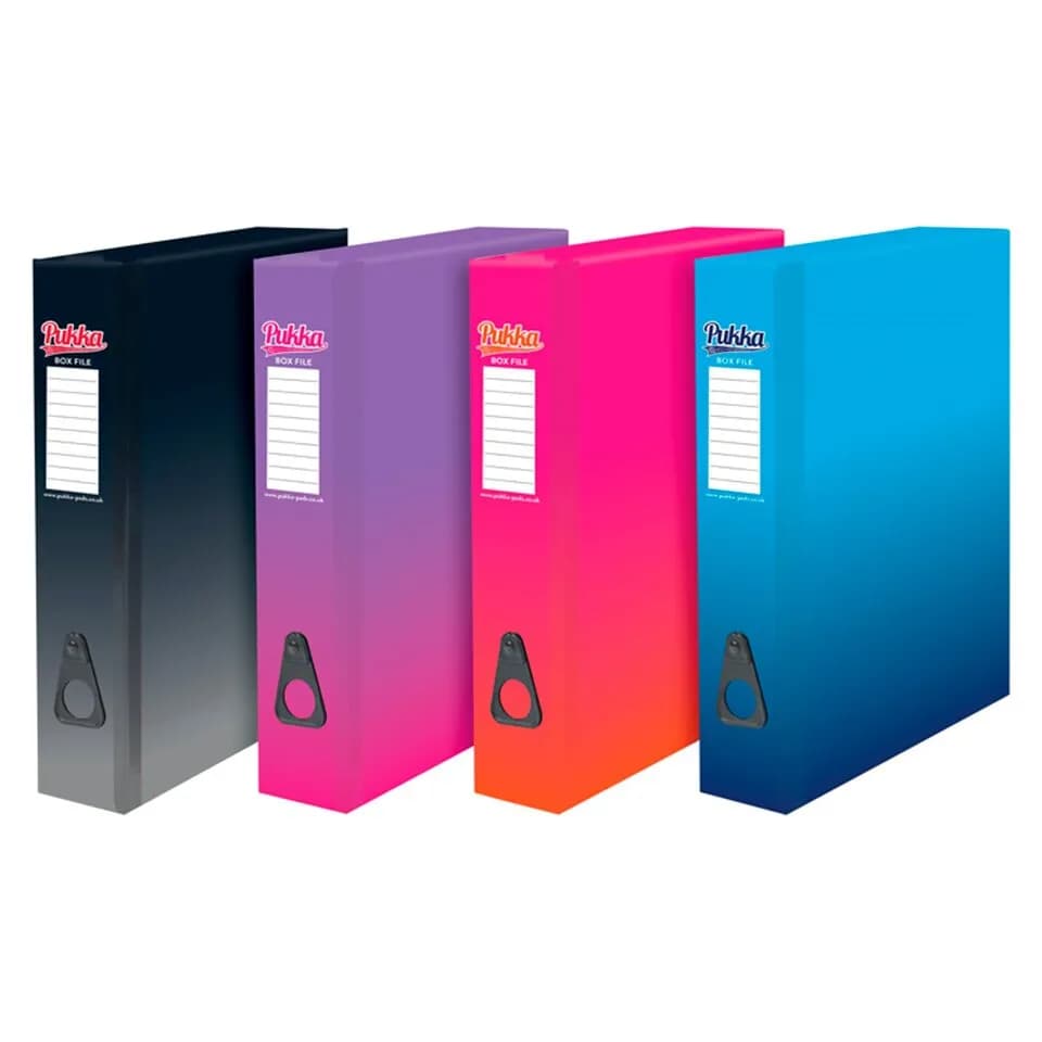 Tesco Foolscap Box File Pink