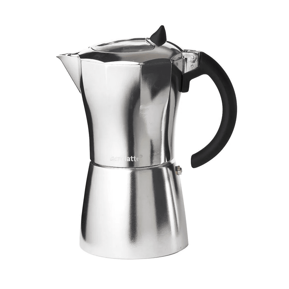 AEROLATTE MOKAVISTA 9 CUP ALUMINIUM COFFEE POT