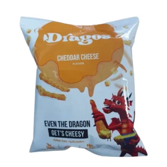Dragos Cheddar Cheese Corn Chips 50G