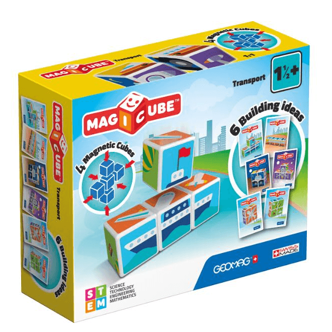 Geomag - Magicube Printed Transport + Cards ( 7 pcs )