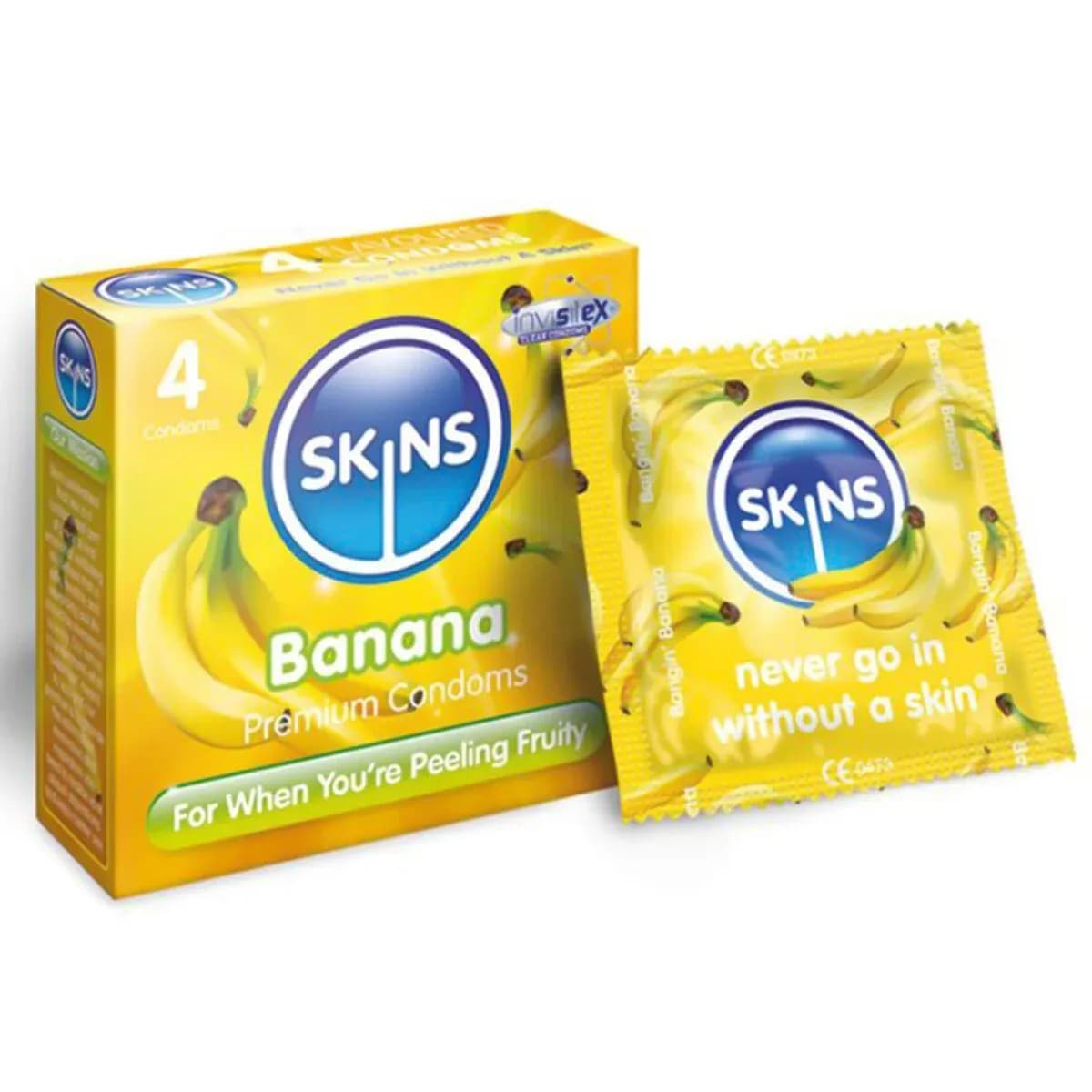 Skins Banana Flavour Condom 4 S