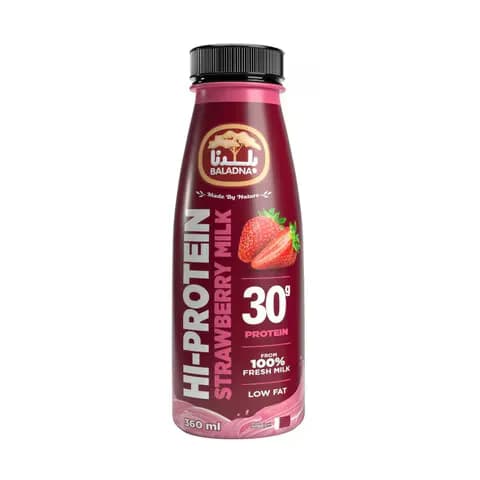 Baladna HI-PROTEIN Strawberry Milk 360ml