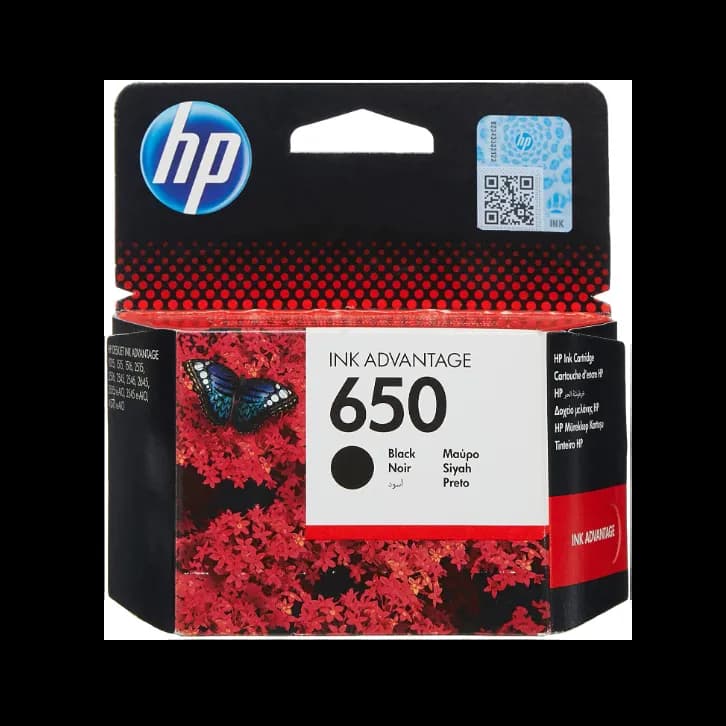 Hp Cz101Ae 650 Original Ink Advantage Cartridge - Black