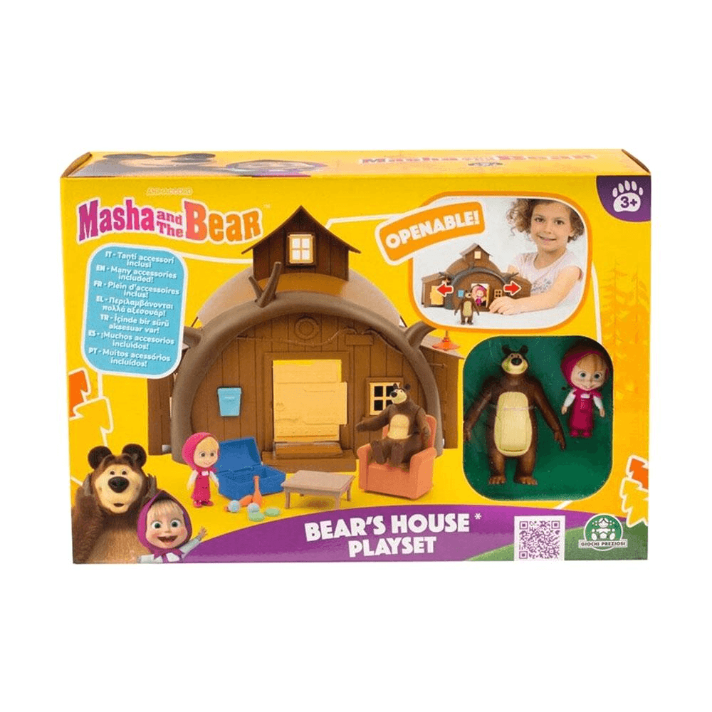 Masha & The Bear: Bear'S House Playset With Figure & Accessories