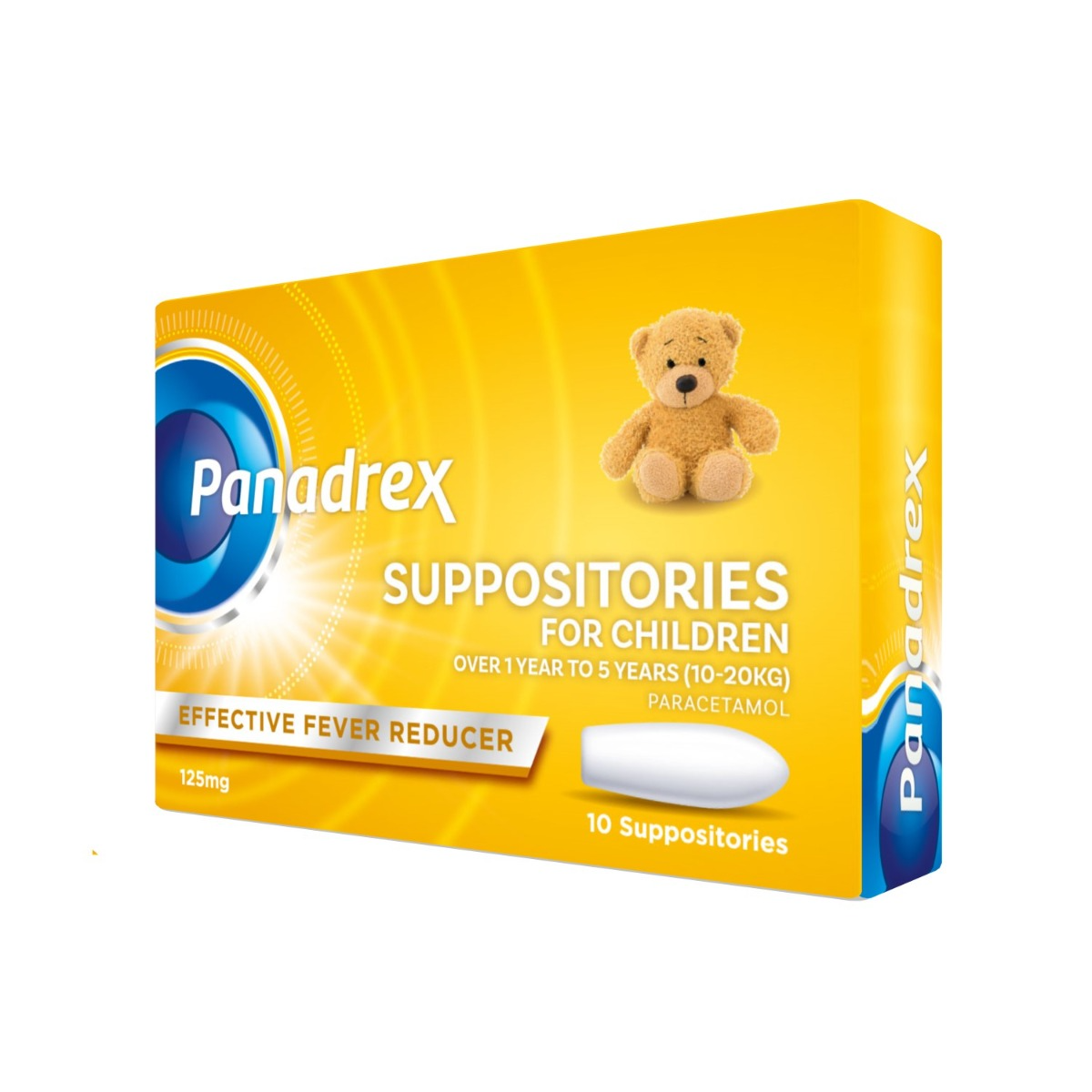 Panadrex 125 Mg 10 Supp