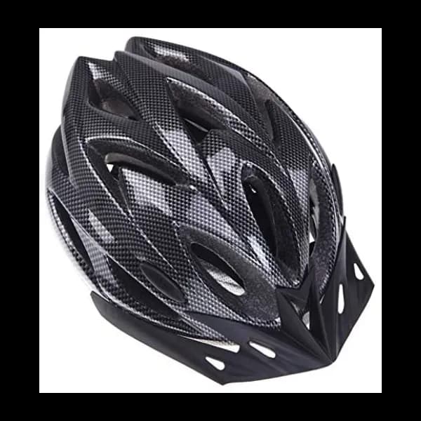 Ultralight Integrally-Molded Sports Cycling Helmet With Visor Mountain - Black