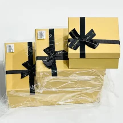 Brown Square Gift Box (3 Pcs)