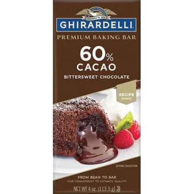 Ghirardelli Bitter Sweet Chocolate Bars 113.5G