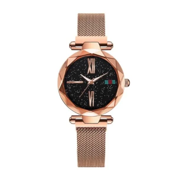 Flli Star Sky Magnetic Mesh Strap Watch - Gold