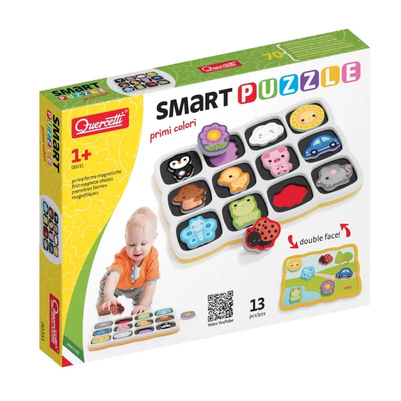 Quercetti - Smart Magnet Puzzle - Colors