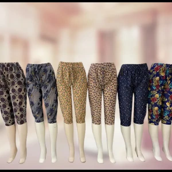 6 Piece Printed Short Pants For Women