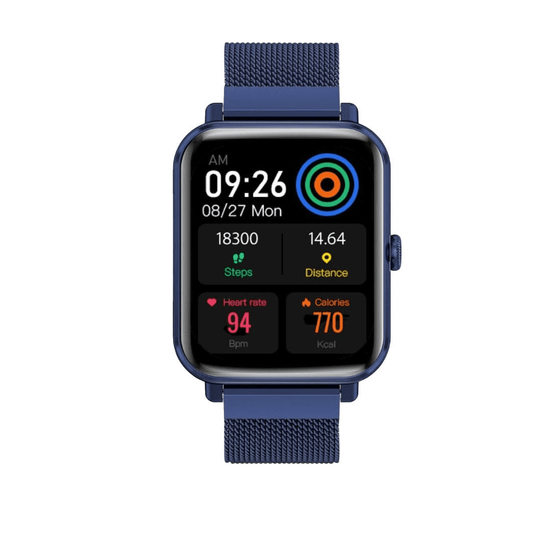 Promate IP68 Fitness Tracker Smartwatch With 1.78 Display Blue