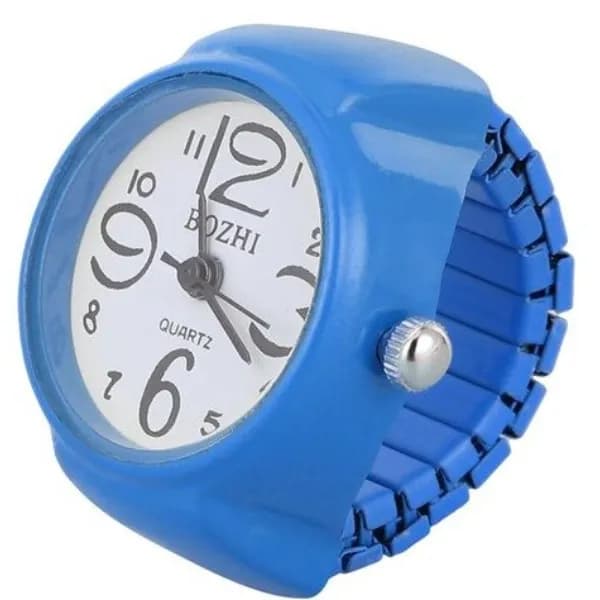 Finger Ring Fashion Exquisite Quartz Watch 1 Pc - Blue