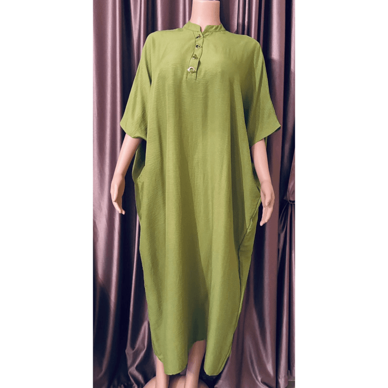 Jalabiya With Short Sleeves - Free Size (S-M-L)