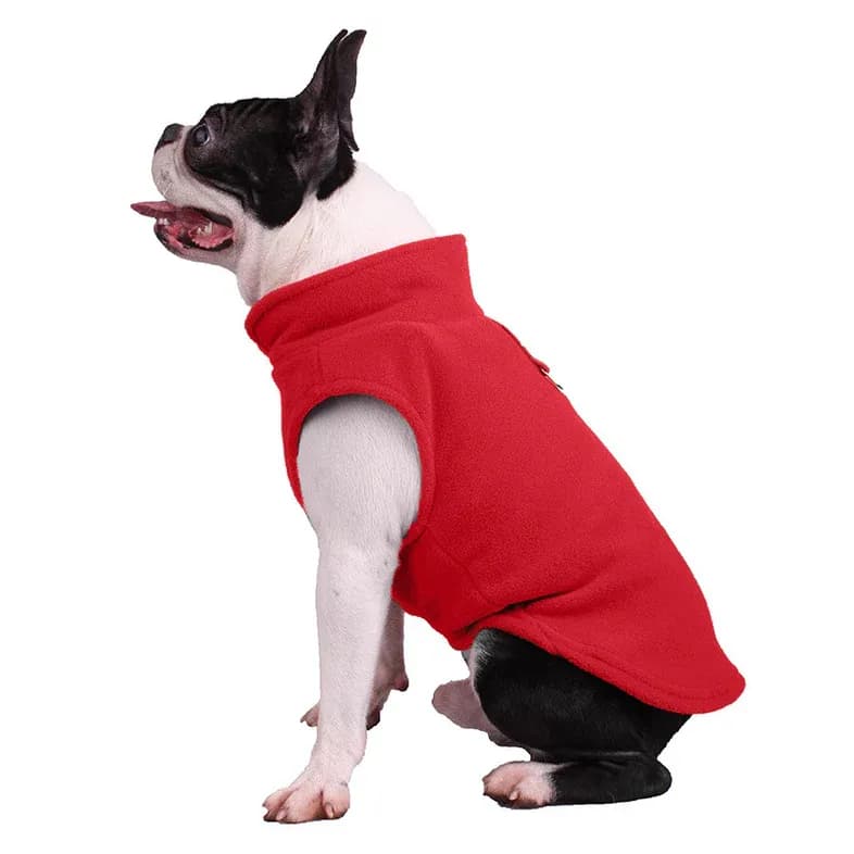 Thickened Pet Vest  Fluff - Red