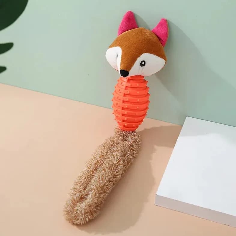 Pet Toy Cartoon Shaped Plush Bite - Pink