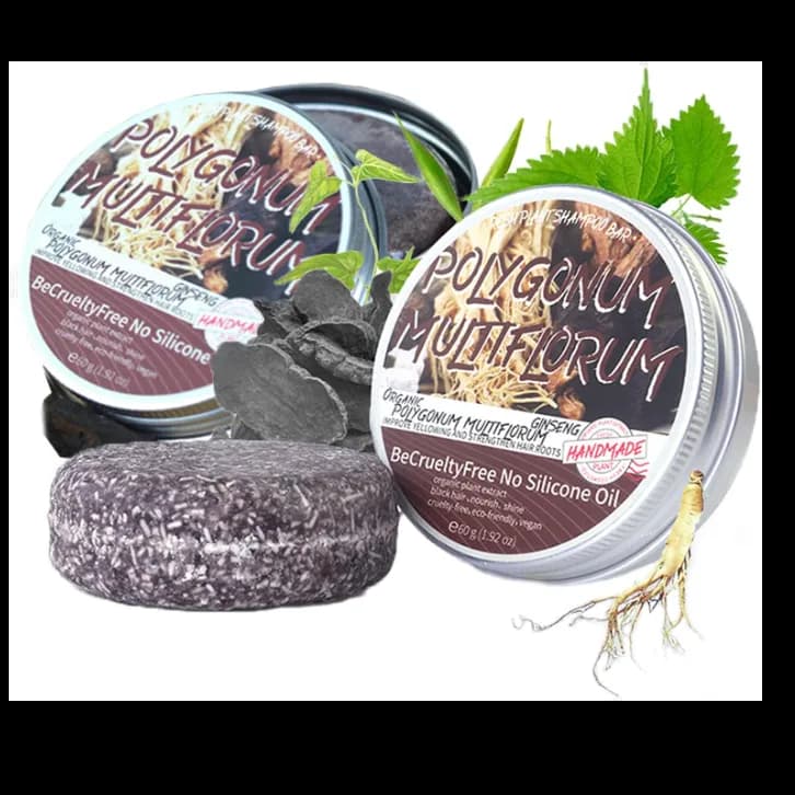 Polygnum Hair Regrowth Shampoo Bar ,Anti Hair Loss, Natural Organic Hair Darkening Shampoo Bar, Promotes Hair Growth