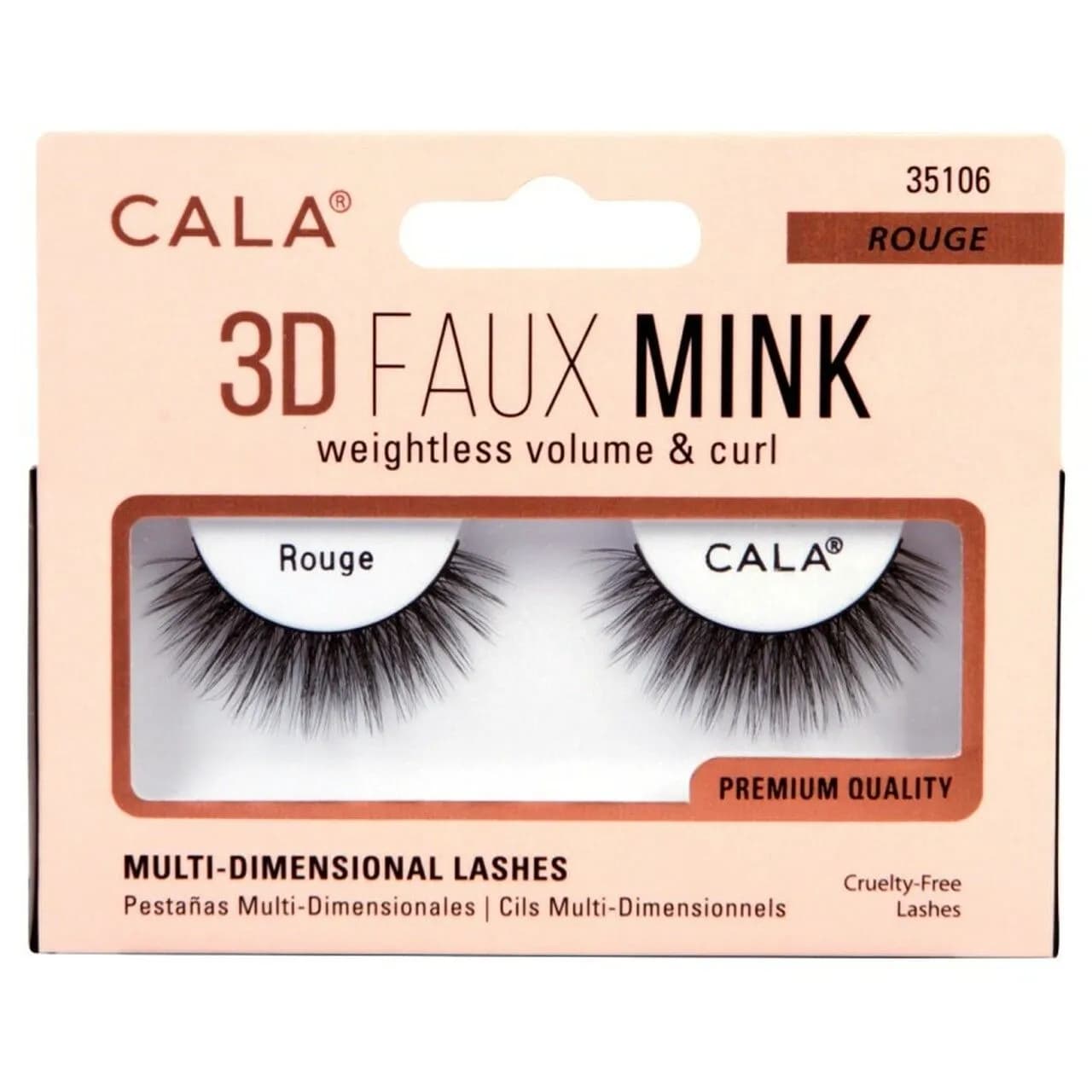 Cala 3D Faux Mink Lashes Rouge 35106