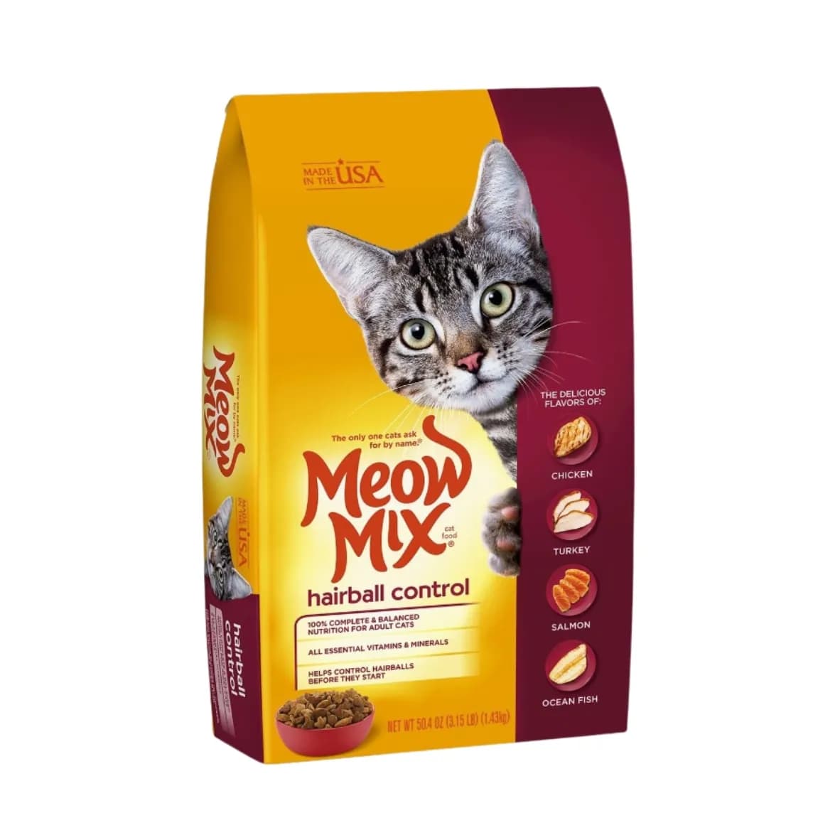 Meow Mix Hairball Cat Food 1.43Kg