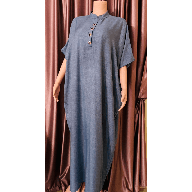 Wide Jalabiya With Short Sleeves-Free Size (S-M-L)