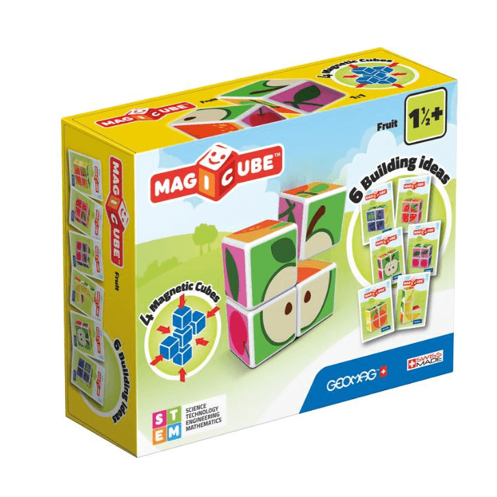 Geomag - Magicube Printed Fruit + Cards ( 7 pcs )