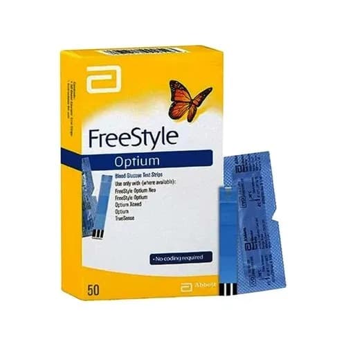 Freestyle Optium Blood Glucose Strip 50 S