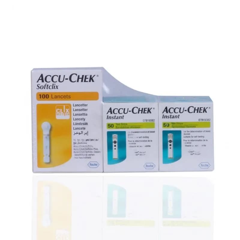 Accucheck Instant 100 Strips + Softclips 100 S