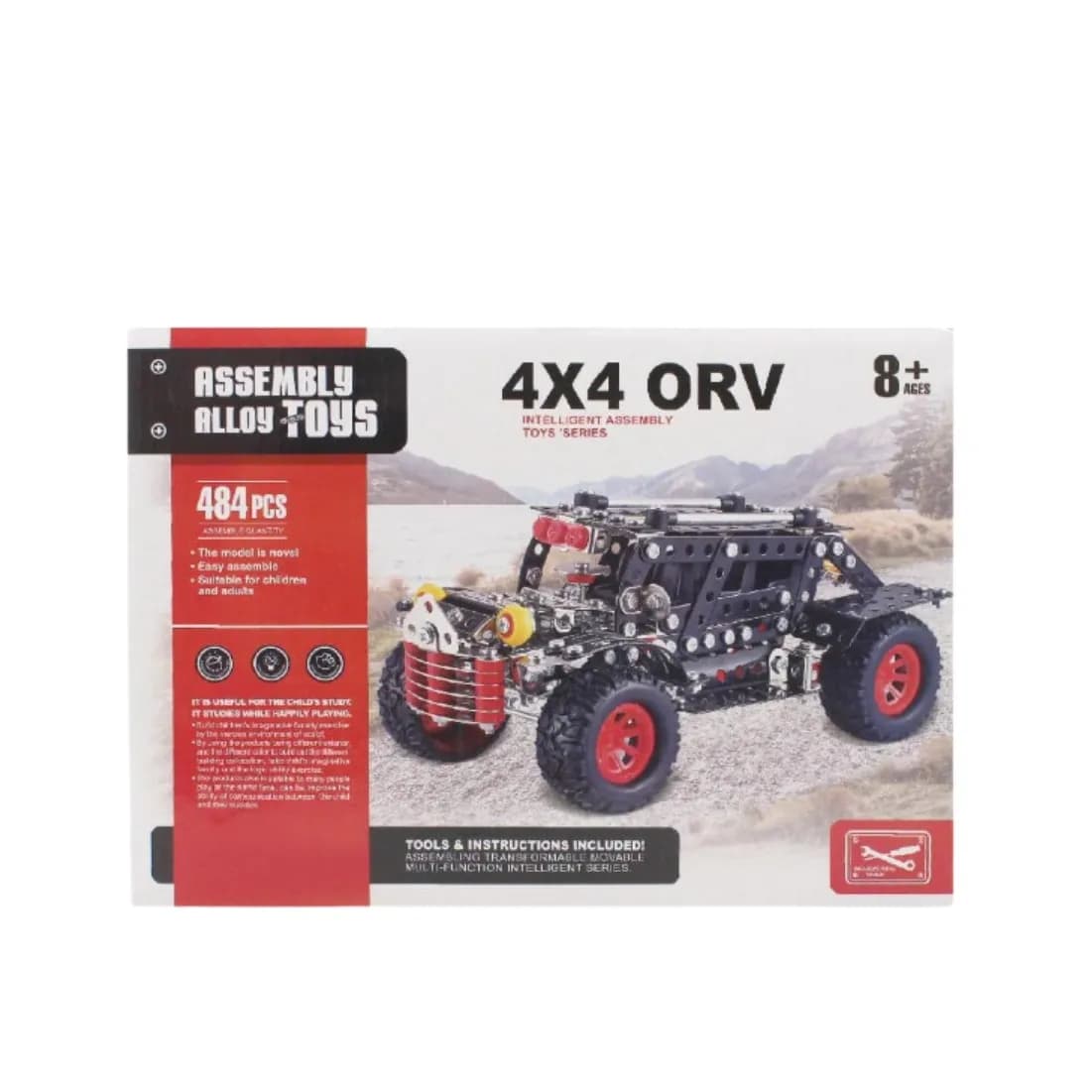 Assembly Alloy Toys Off Road Vehicle 474Pcs 8+ Age