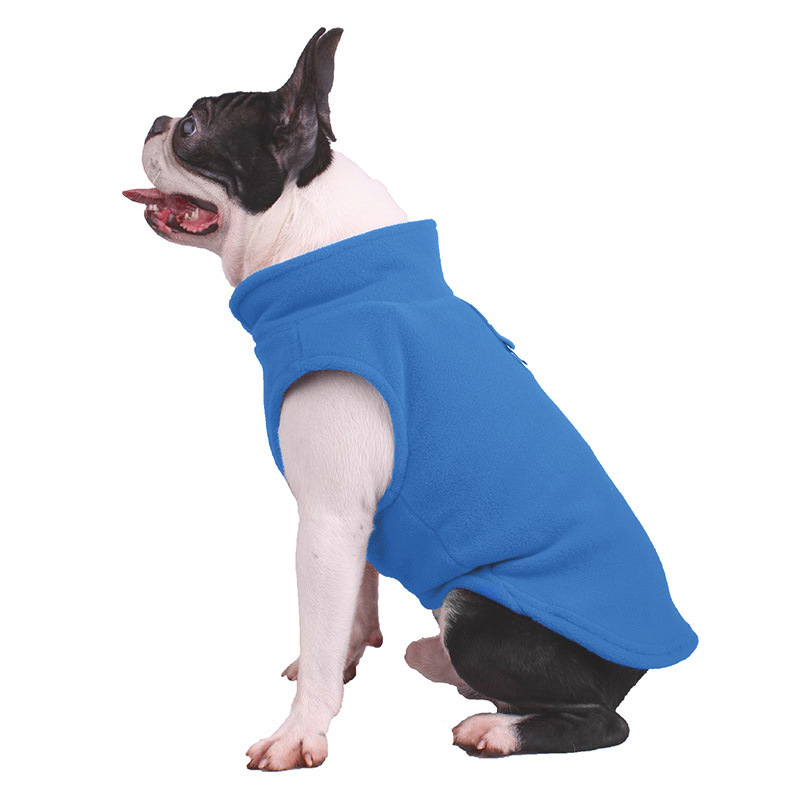 Thickened Pet Vest  Fluff - Blue