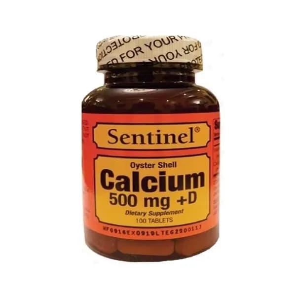 Sentinel Calcium 500 Mg Wt Vit D Oyster Tab 100 S