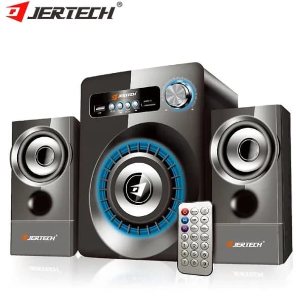 Jertech 2.1 Channel Bluetooth Powerful Sound System Speaker - Black