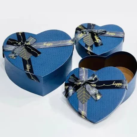 Blue Heart Gift Box (3 Pcs)