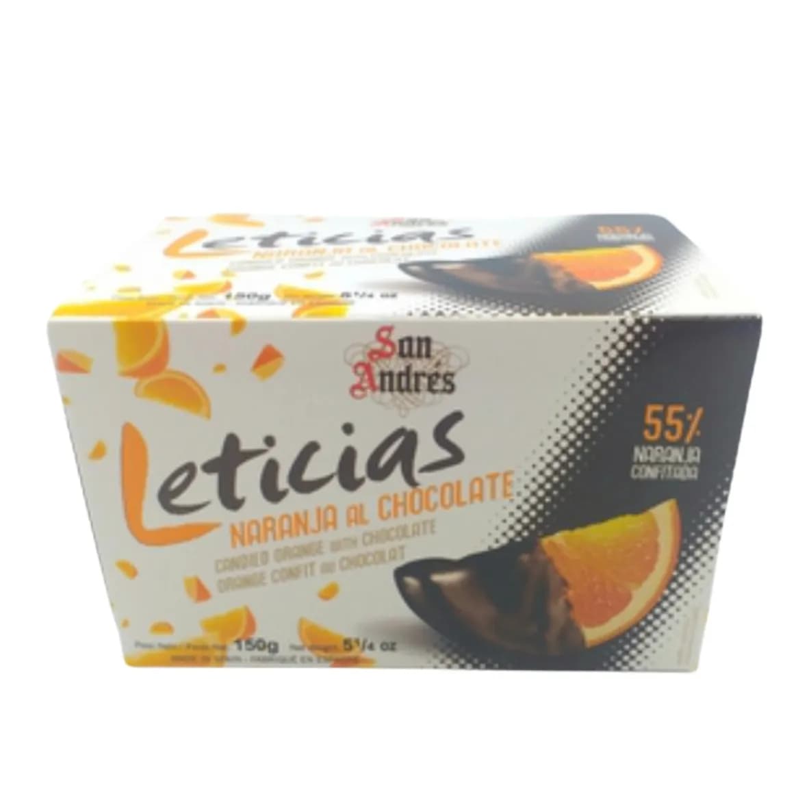 Sand Andres Leticias Chocolate Covered Orange Slices 150G