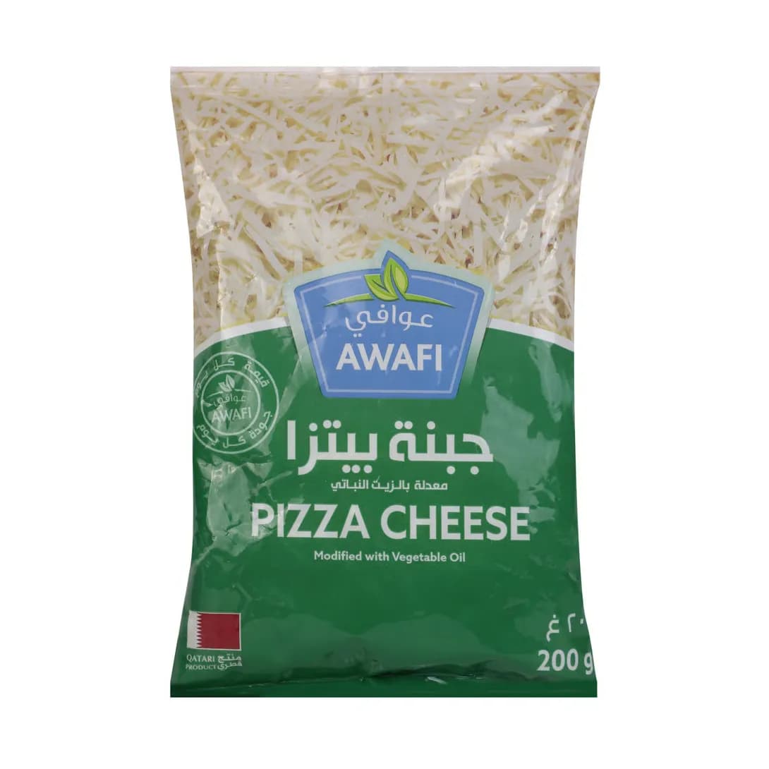 Awafi Shredded Mozzarella Pizza Cheese 200 Grams