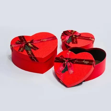 Red Heart Gift Box (3 Pcs)