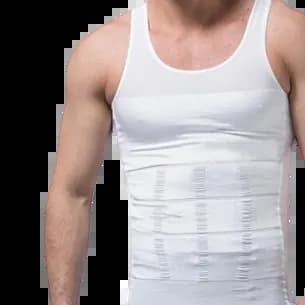 New Slim N Lift Slimming Shirt For Men White - Xxl Ja009