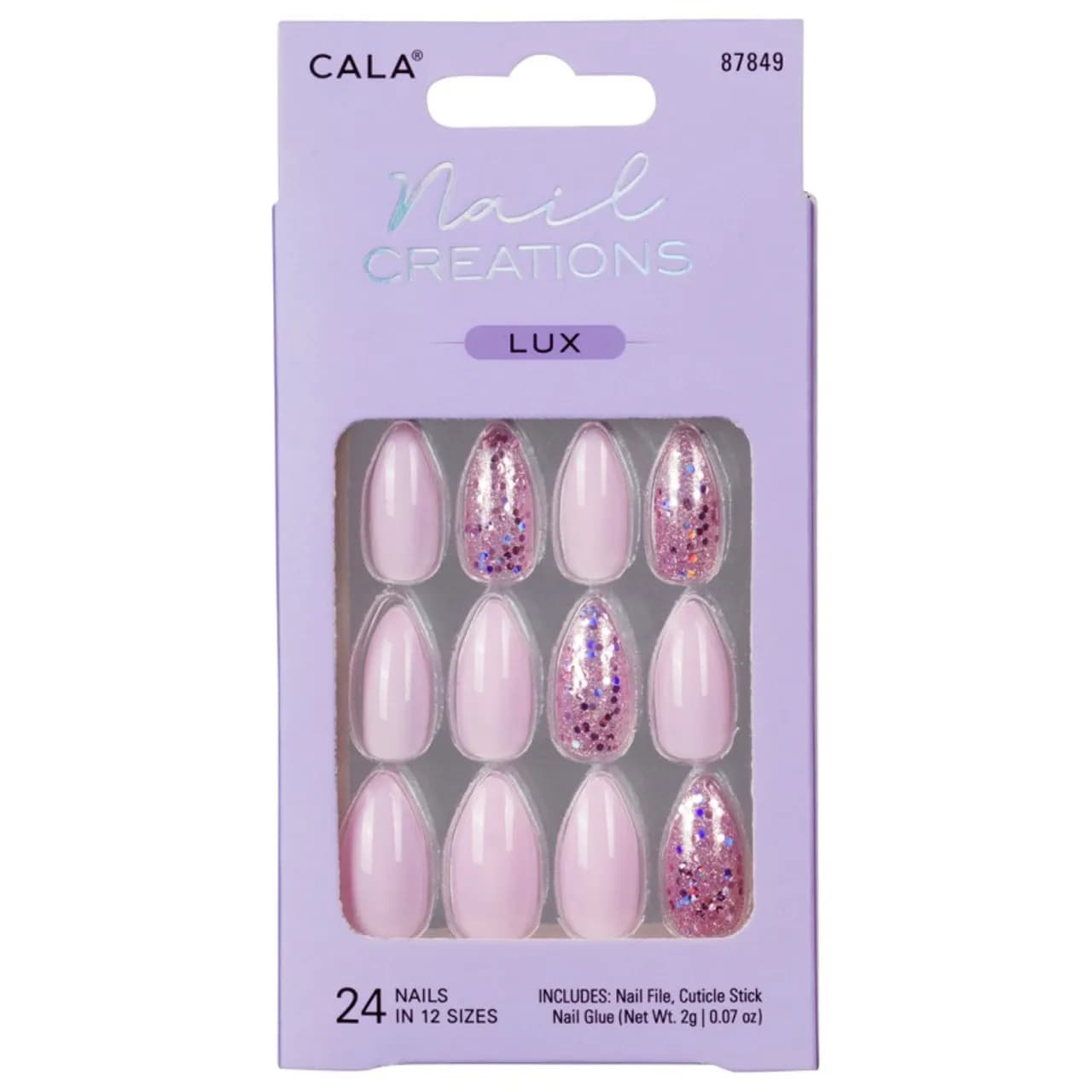 Cala Nail Creations Lux Stiletto Lavender 87849