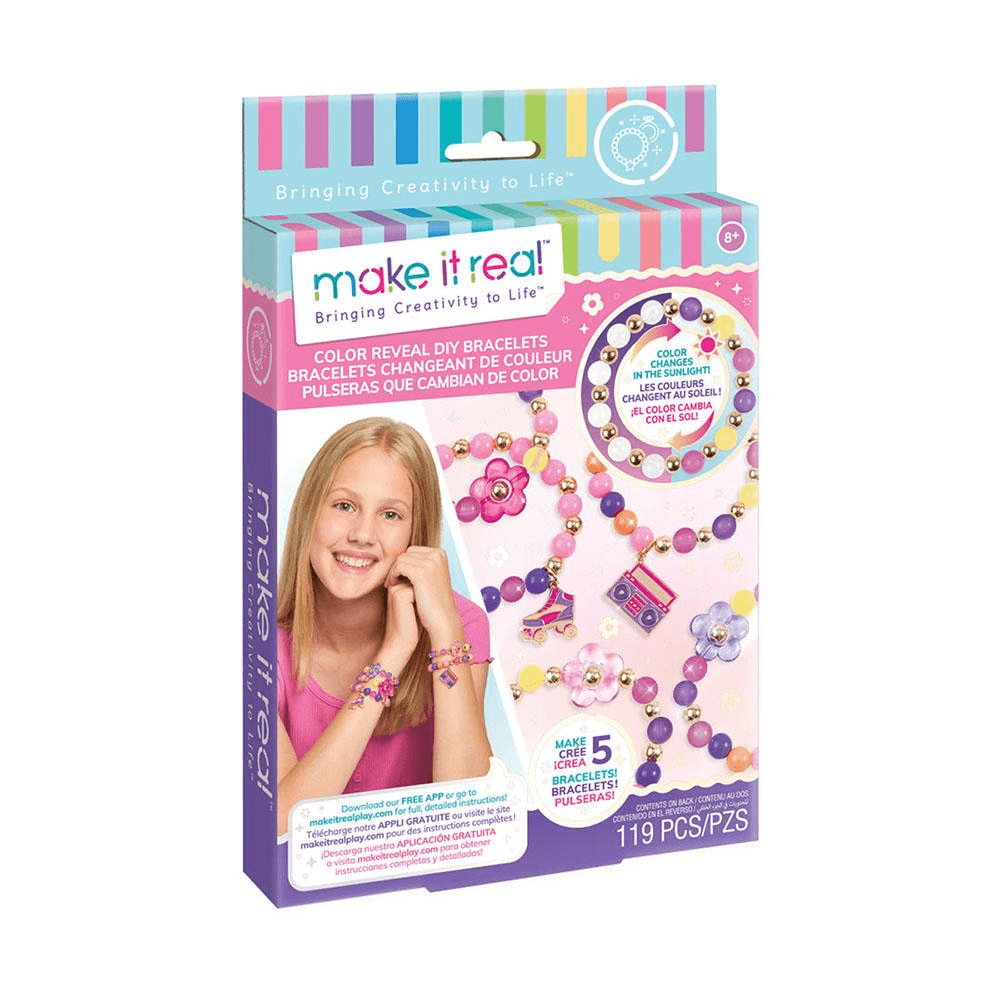 Make It Real Color Reveal Diy Bracelet Kit (119 Pieces)
