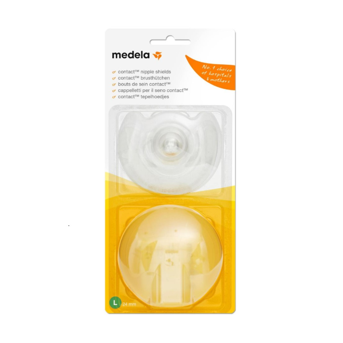 Medela Contact Nipple Shield With Storage Box Large Size 2 Pcs