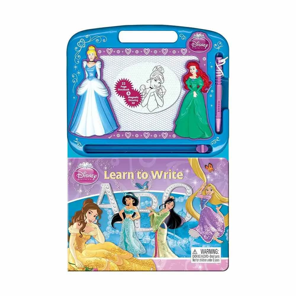 Disney Princess Learning Series Drawing Board Book With Magnetic Pad