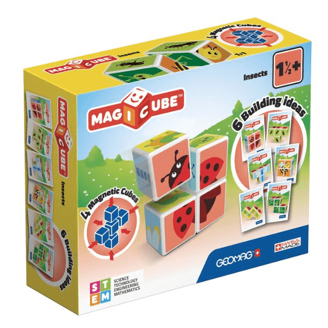 Geomag - Magicube Printed Insects + Cards ( 7 pcs )