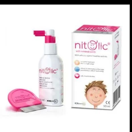 Nitolic Anti lice  With  Comb 50Ml