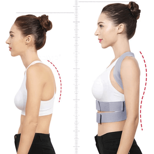 Fn Adjustable Postural Correction Strap For Women (S/M) - Black