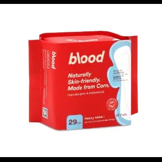 Ps Love Blood Menstrual Sanitary Pad 33Cm Organic Made From Corn (10Pcs/Pack)