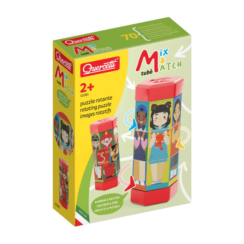 Quercetti - Mix & Match Tube - Characters