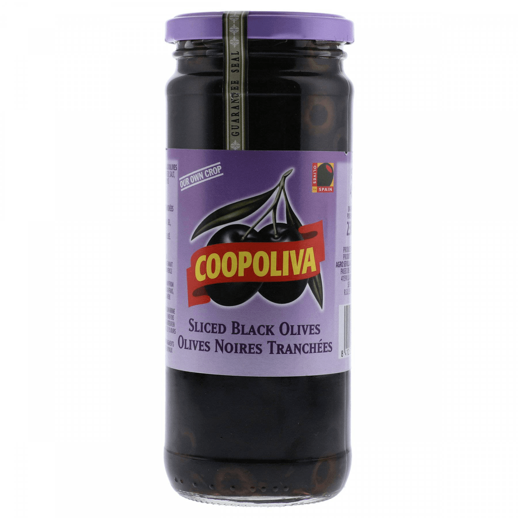 Coopoliva Sliced Black Olives 450G