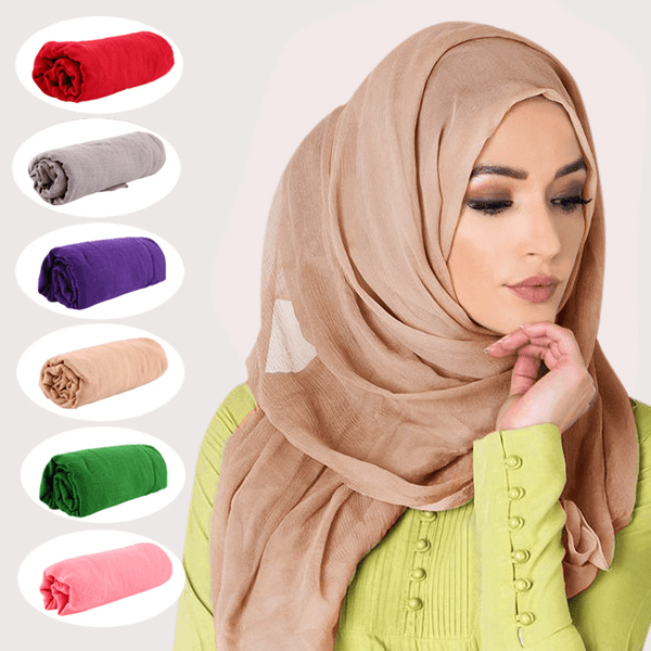 Flli Rayon Viscose Women'S Scarf Set Of 6 Pcs - Multi-Colour