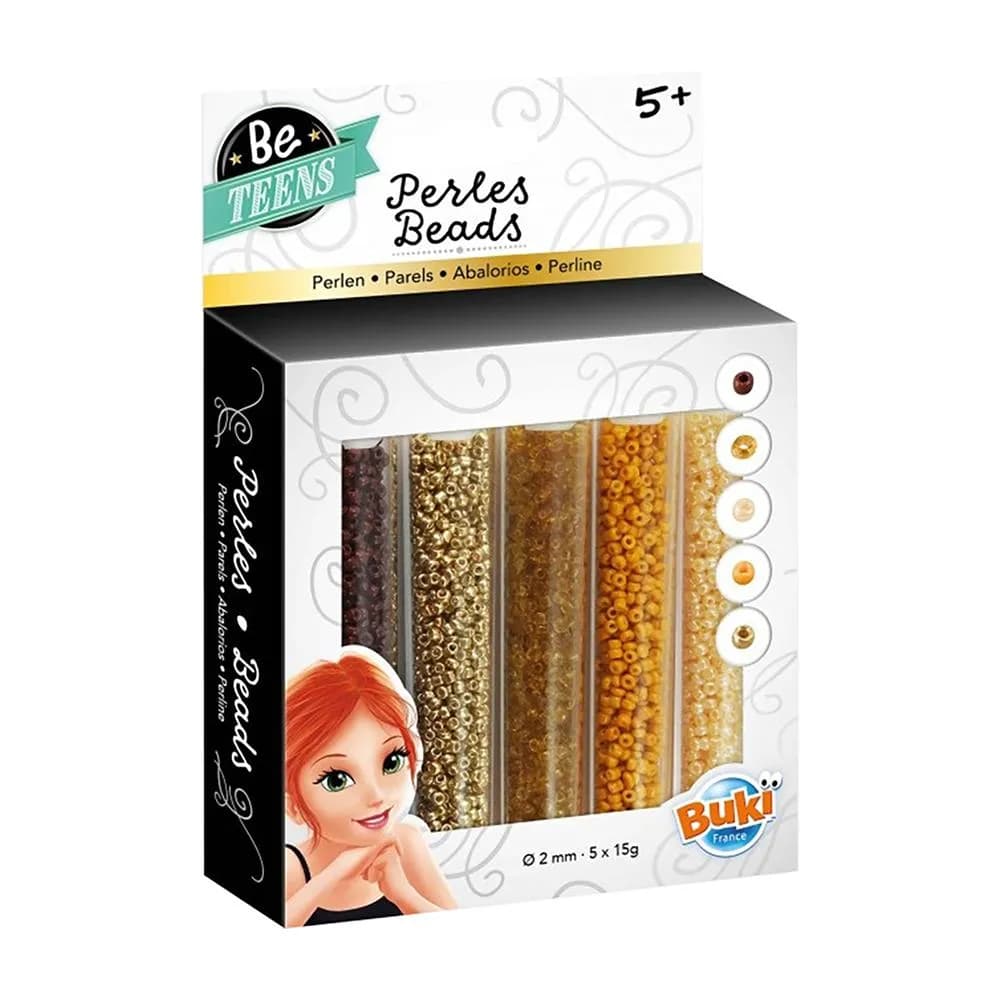 Buki Be Teens Perles Bead Tube (Gold/Brown)